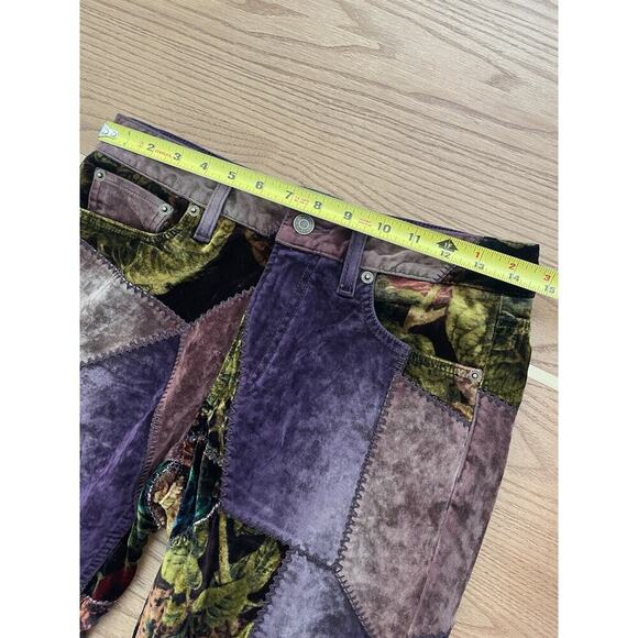 Ralph Lauren Collection Purple Label Patchwork 160 Slim Denim Jean 26 Velvet $3k - Picture 12 of 15